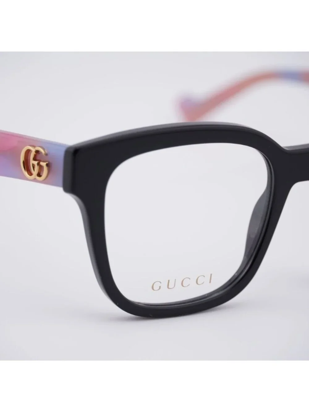 Gucci GG0958O 016 Eyeglasses Black / Pink 52mm Square Frame